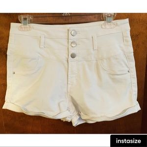 White Refuge shorts (Charlotte Russe)